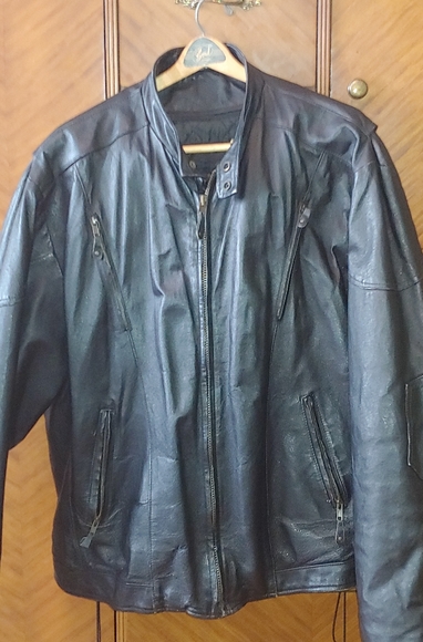 Men's Leather Riding Jacket - Picture 1 of 15